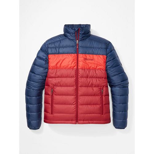 Marmot Ares Jackets - Mens Down Jacket Navy CA5870946 Canada